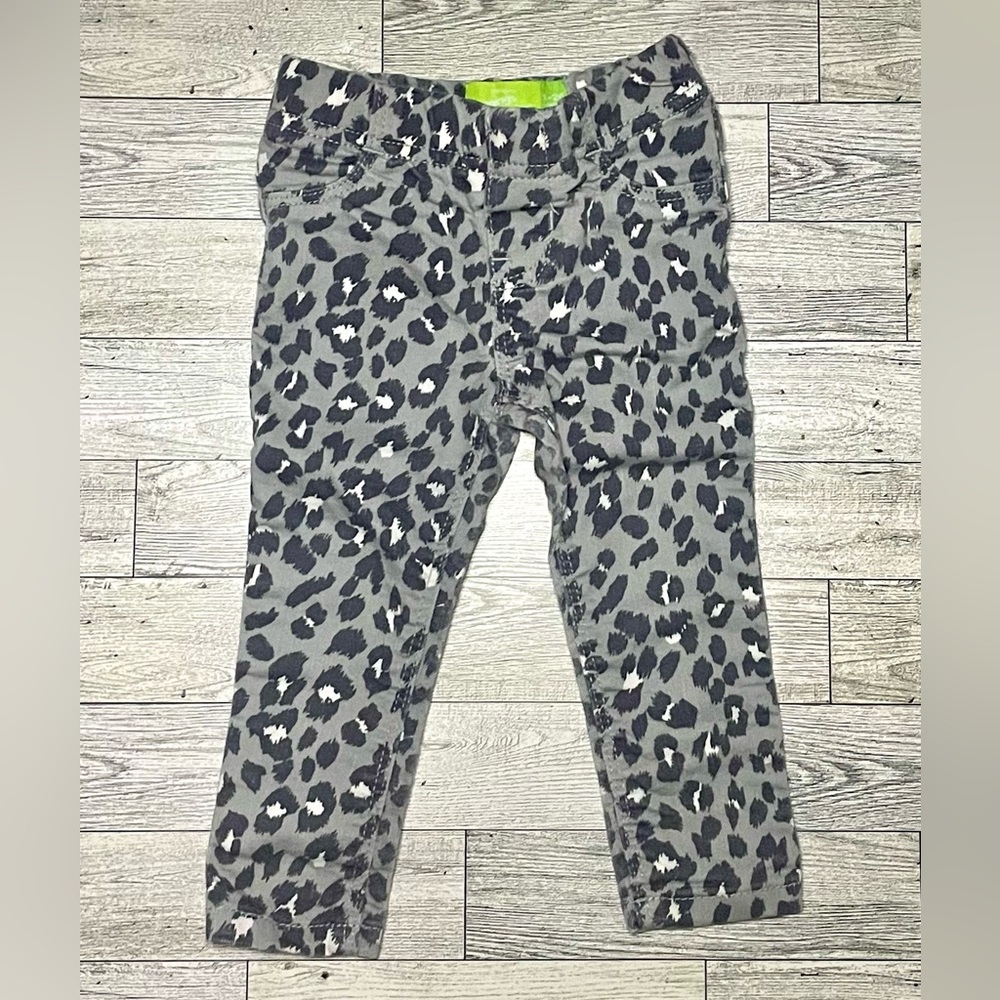 Old Navy Gray Leopard Jeggings Jegging: 18-24M